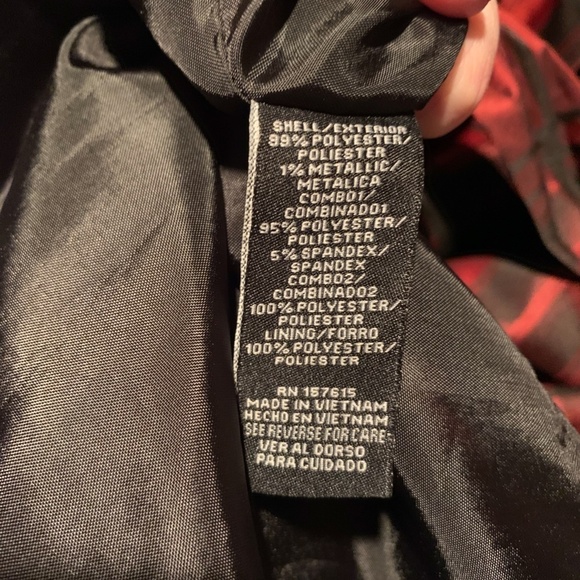 Leslie Fay Plaid Print Holiday Dress - Picture 5 of 6